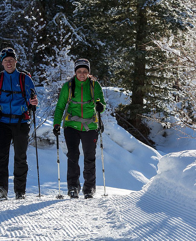 Randonnée d'hiver à Niederthai