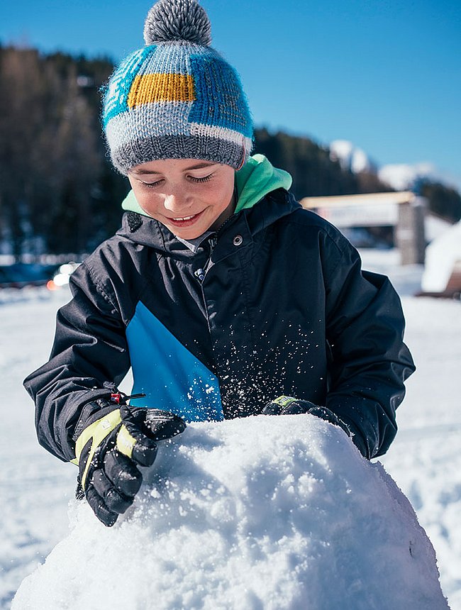 Schneemann bauen