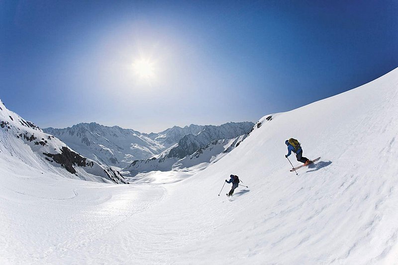 Randonnée à skis dans la vallée Ötztal